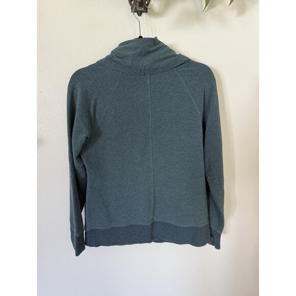 LL Bean Womens Cozy Pullover Cowl Neck Sweatshirt Long Sleeve Kangaroo Pocket -M - Picture 3 of 6